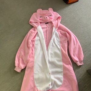 Adult pig onesie costume Halloween